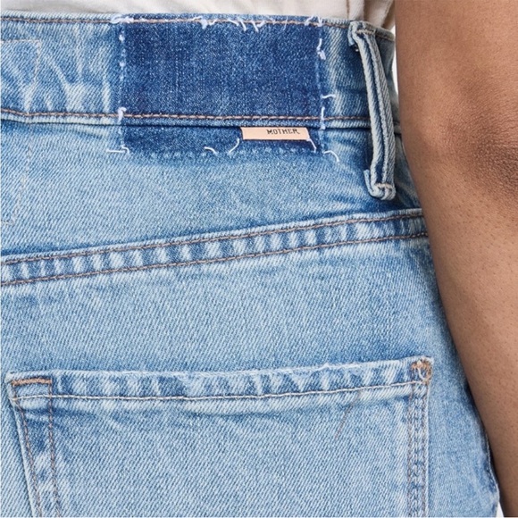 MOTHER The Lasso Heel Left in the Dust Light Wash Wide Leg Jeans, EUC, 34 - Picture 5 of 12